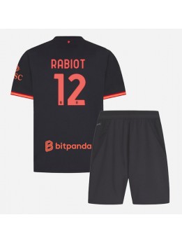 Otroški Nogometna dresi replika AC Milan Adrien Rabiot #12 Tretji 2026-27 Kratek rokav (+ hlače)